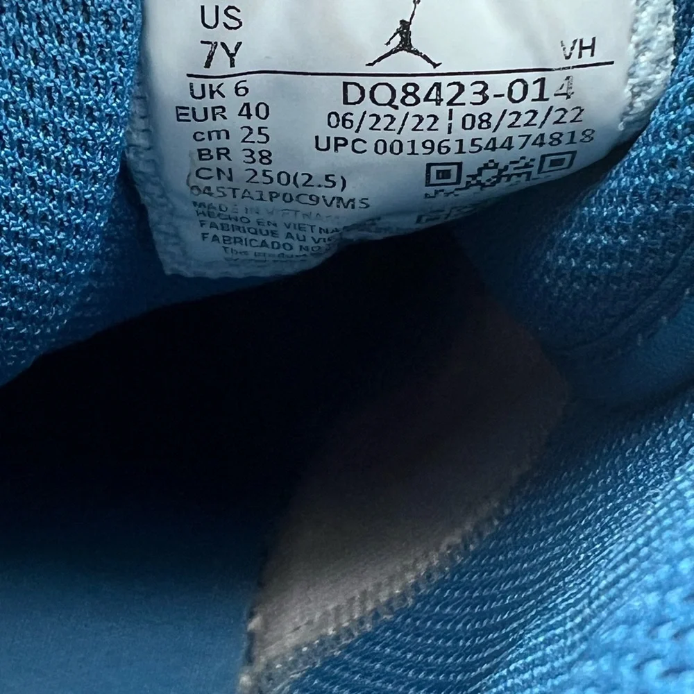 Air Jordan 1 Mid GS‎ 'Cement True Blue' Youth Size 7